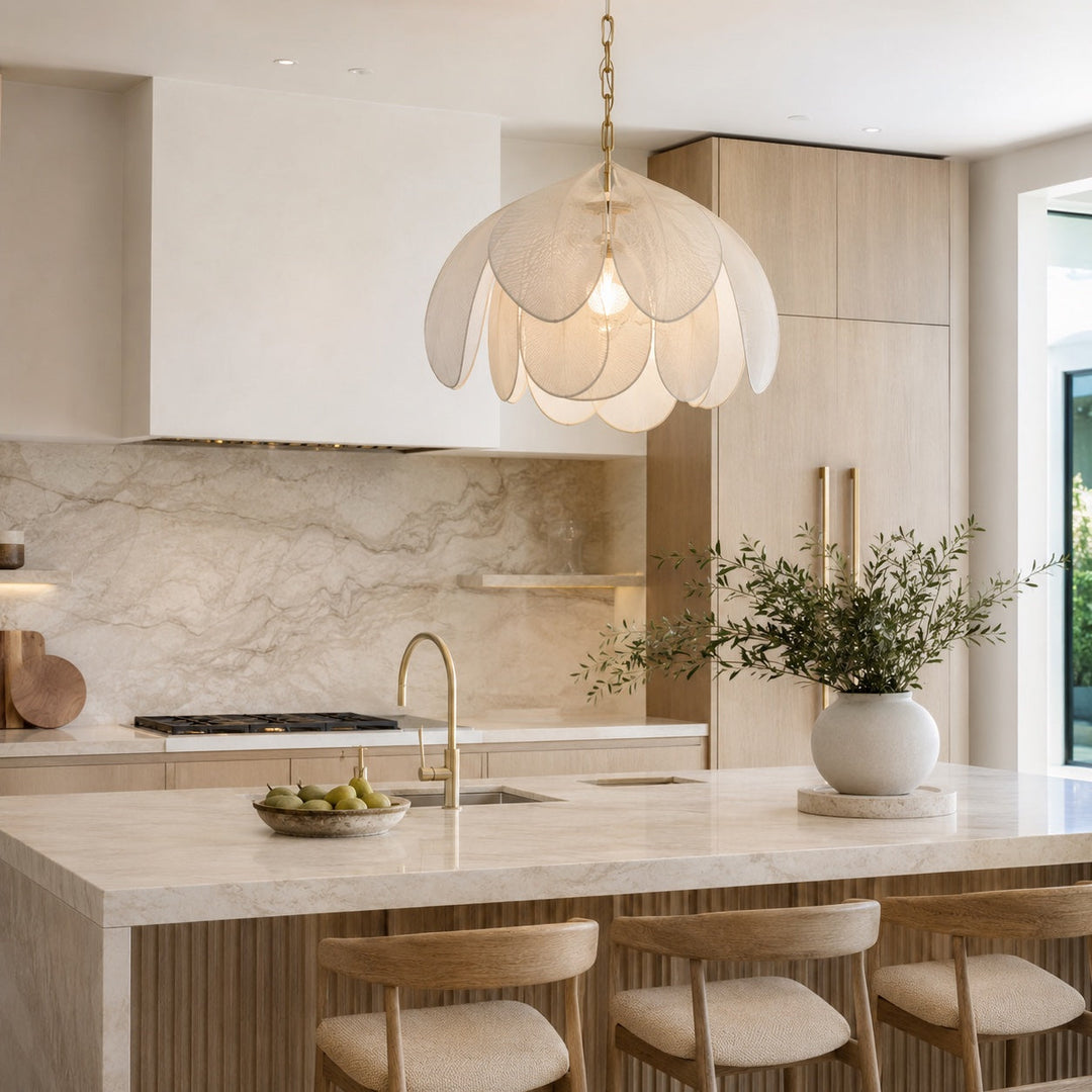 What Size Pendant Light Do You Need Over a Kitchen Island?