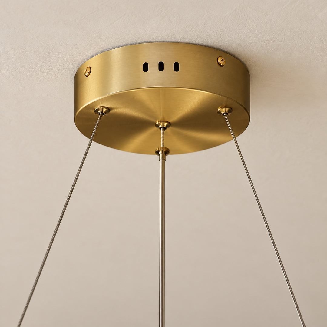 Modern Chandelier Light Ceiling Mounted Alabaster Glass with LED Illumination for Dining Room