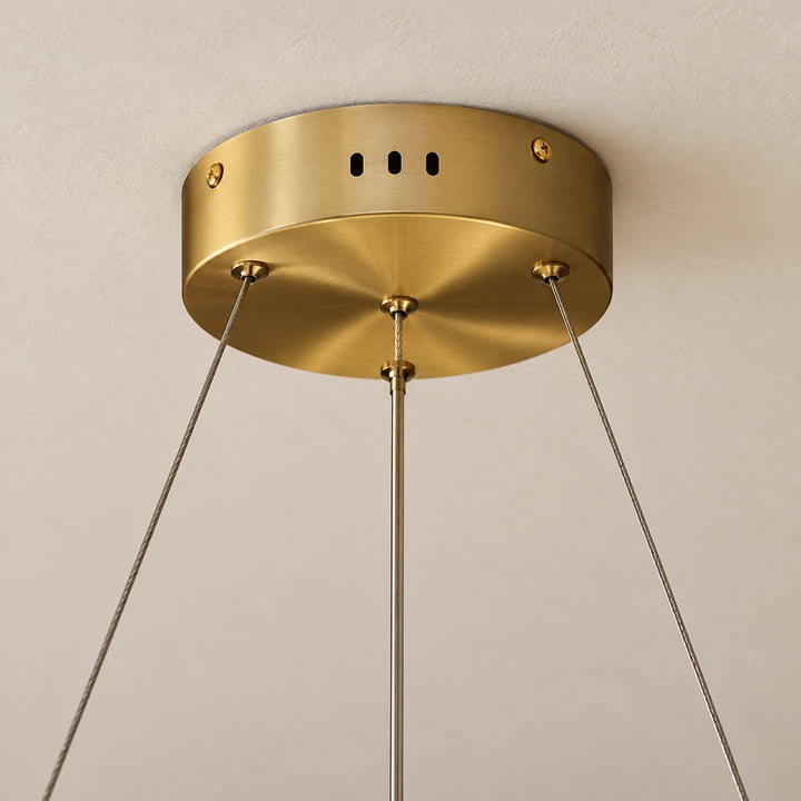Modern Chandelier Light Ceiling Mounted Alabaster Glass with LED Illumination for Dining Room