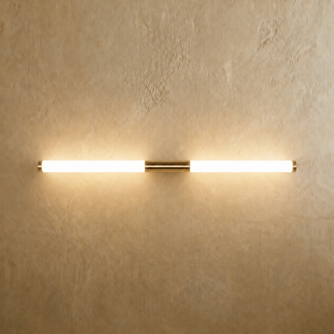 Modern Bathroom Wall Light Linear Fixture Iron PC Adjustable Illumination for Enhanced Visibility