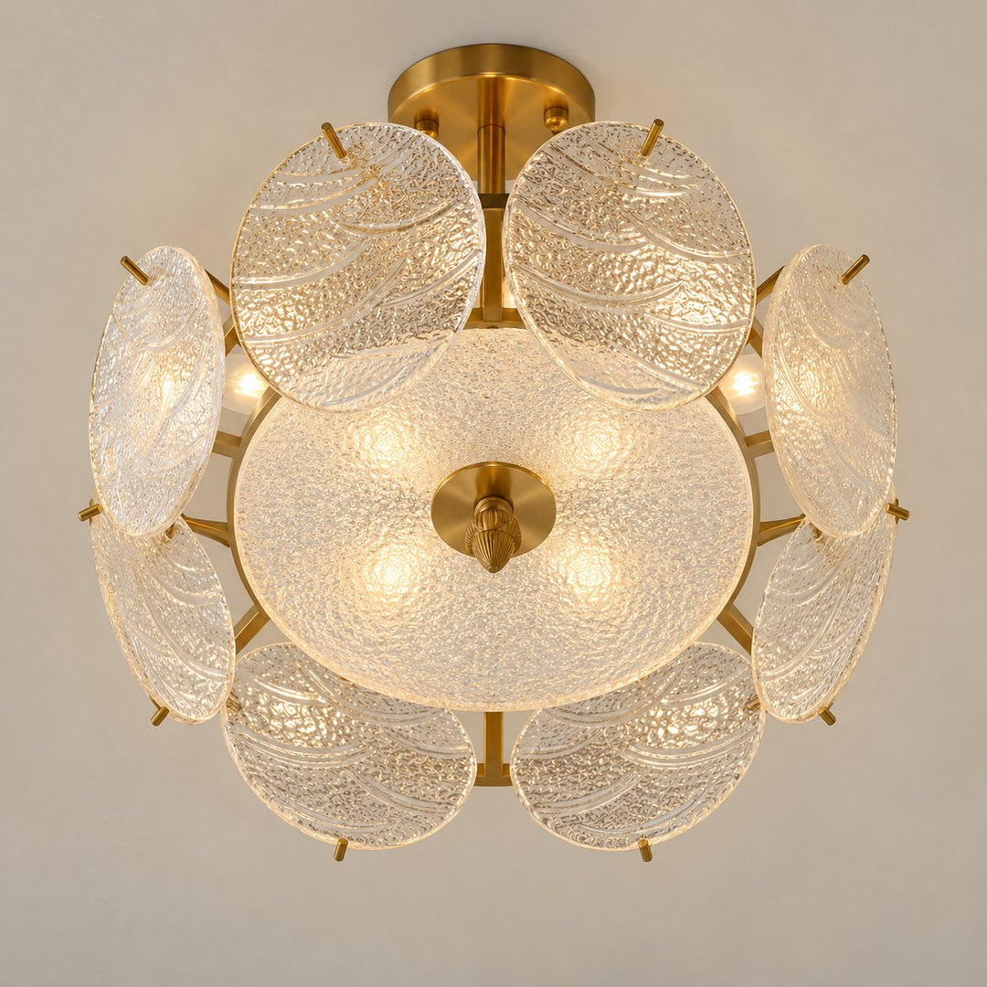 Modern Flush Mount Ceiling Light Fixture Metal LED Light for Home Office Space