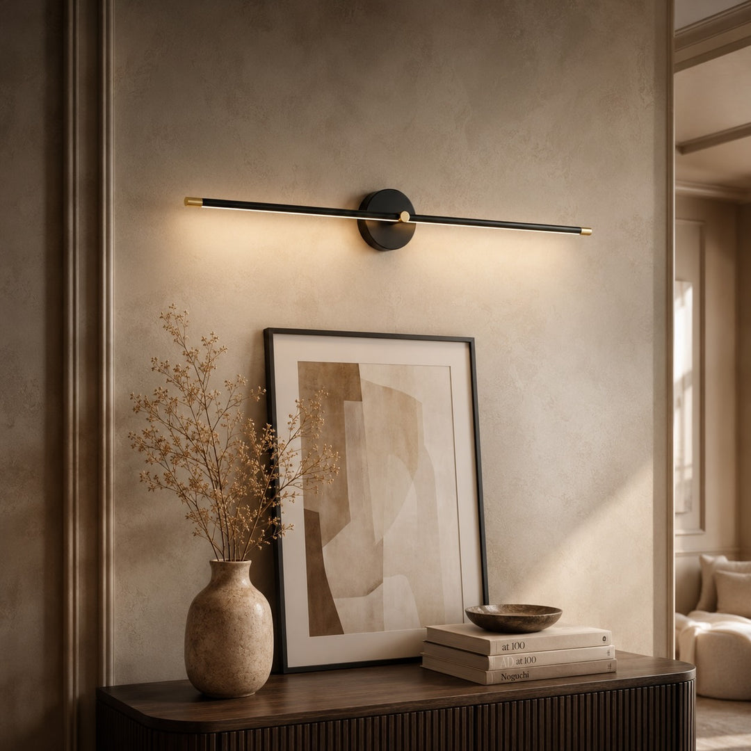 Modern Wall Light Sconce Metal Adjustable LED Linear Design Warm Cool Light Options