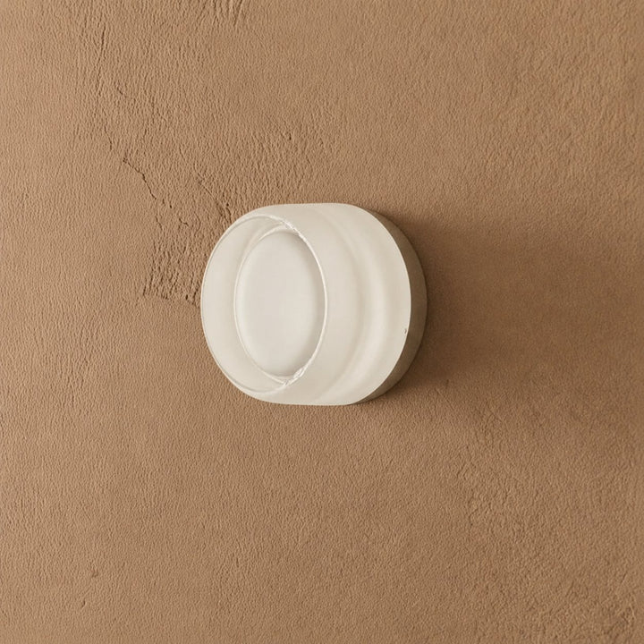 Minimalist Wall Light Wall Mounted Aluminum Circular Design LED Warm Ambient Glow