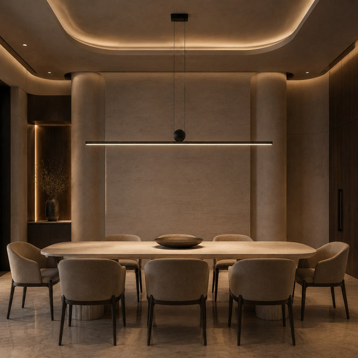 Modern Pendant Light Adjustable Hanging Aluminum and Acrylic with Energy-Saving LED Technology