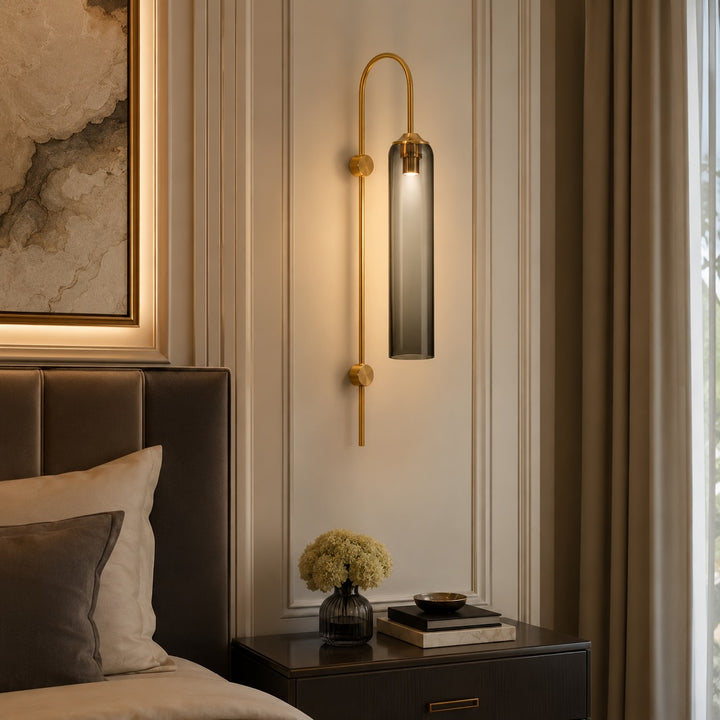 Modern Wall Light Wall Mounted Glass Dimmable LED Fixture for Contemporary Spaces