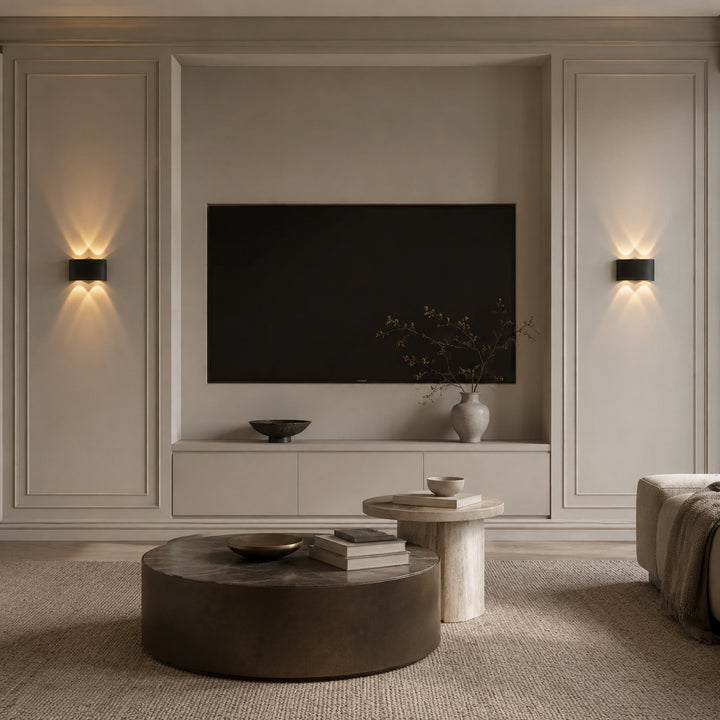 Modern Wall Light Waterproof Aluminum Up-and-Down LED Sconce for Indoor Outdoor Use
