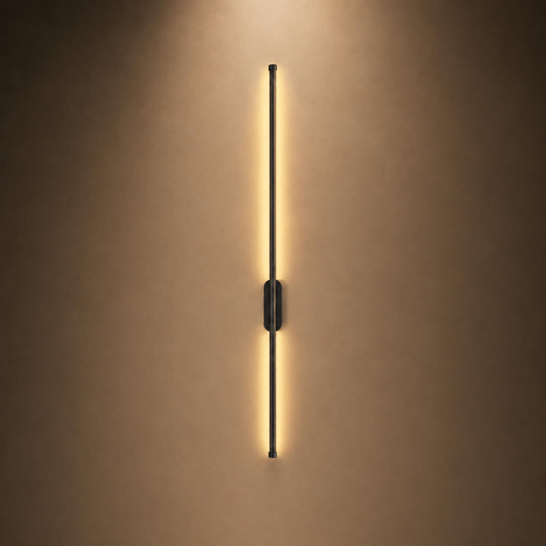 Modern Wall Sconce Lighting LED Tube Light Wall Mounted Aluminum Fixture Adjustable Size