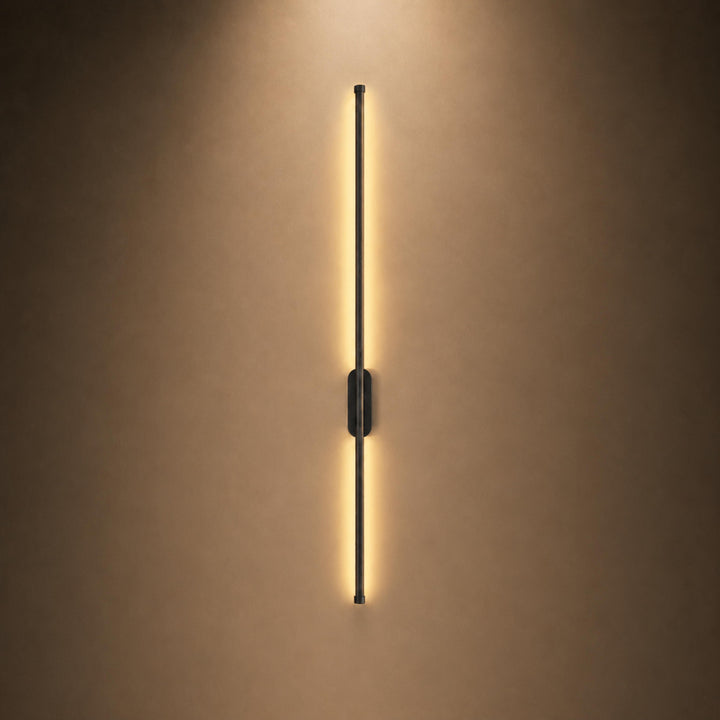 Modern Wall Sconce Lighting LED Tube Light Wall Mounted Aluminum Fixture Adjustable Size