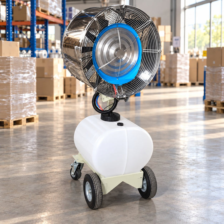 Industrial Mobile Humidifier High Power Cooling Dust Removal System Durable Construction