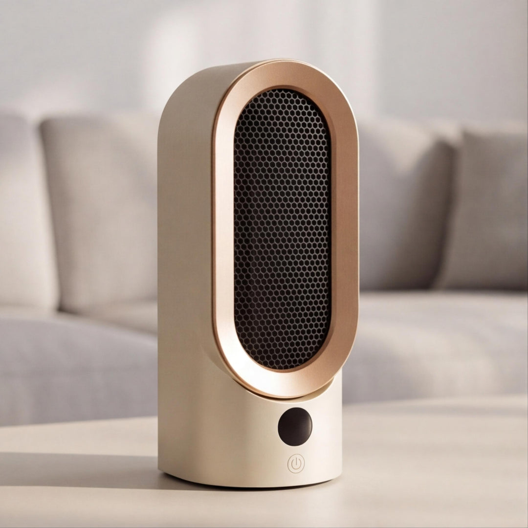 Electric Heater Portable Design Compact Ceramic Construction Adjustable Heat Settings 800W