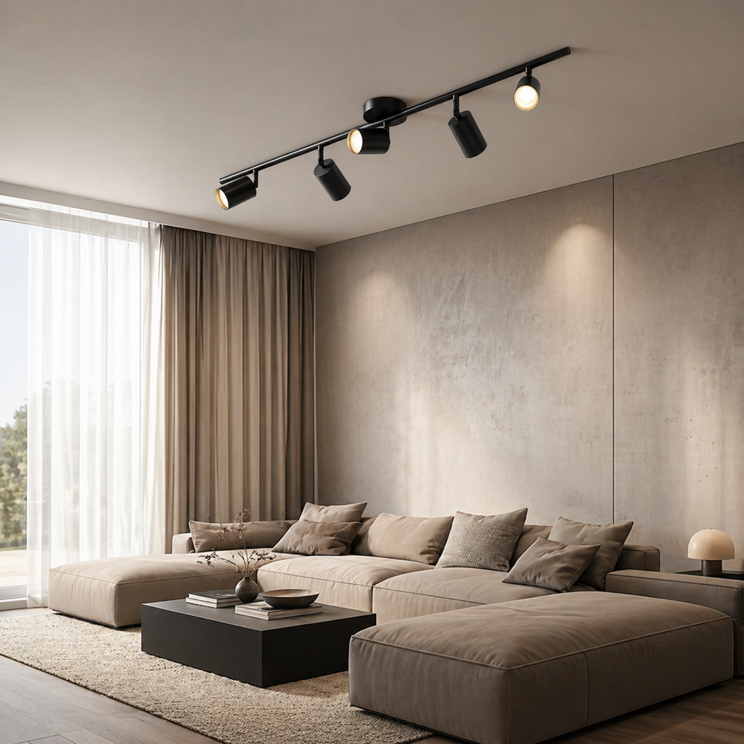 Modern Ceiling Light Adjustable Flush Mount Metal Chandelier with Customisable Spotlights
