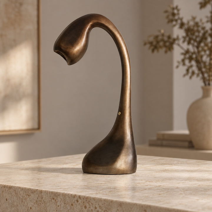 Modern Adjustable Table Lamp Metal LED Indoor Lighting with Bronze Finish