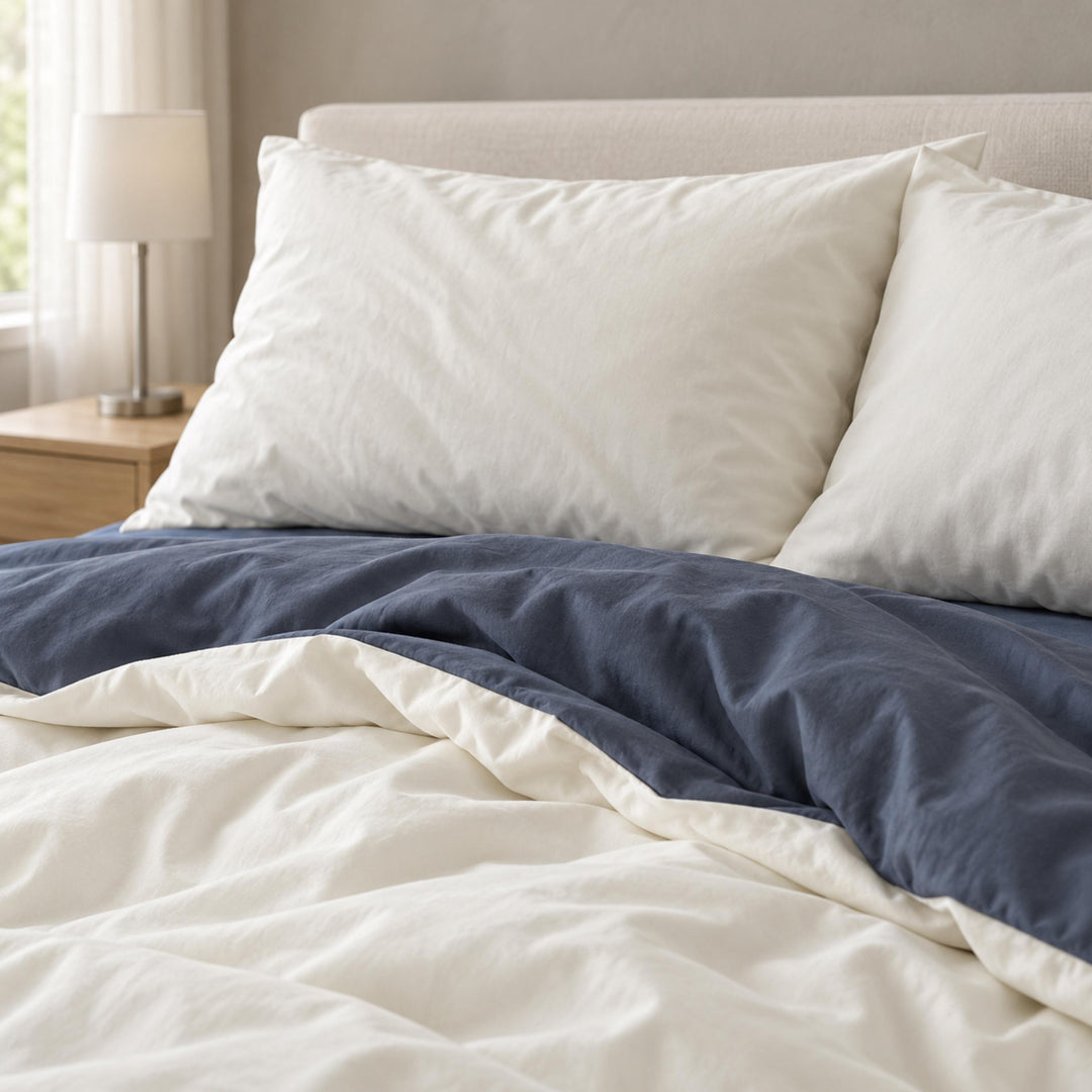 Pastel Double-Sided Bedding Set Minimalist Comforter Cover Twin Full Queen King Size