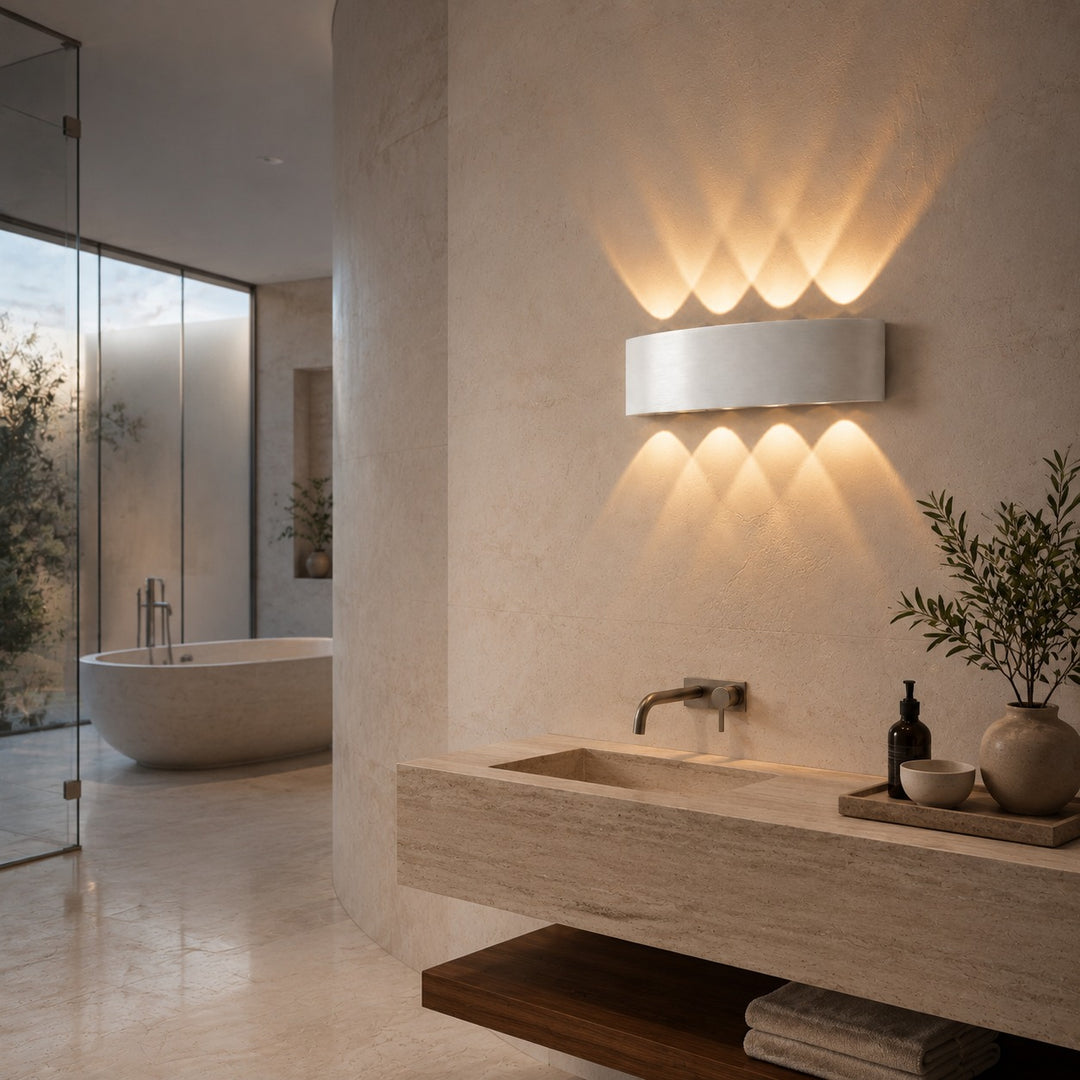 Modern Wall Light Waterproof Aluminum Up-and-Down LED Sconce for Indoor Outdoor Use