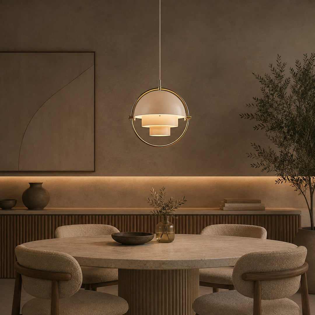 Modern Adjustable Black Pendant Light with Metal Shade for Kitchen Pendant Lighting
