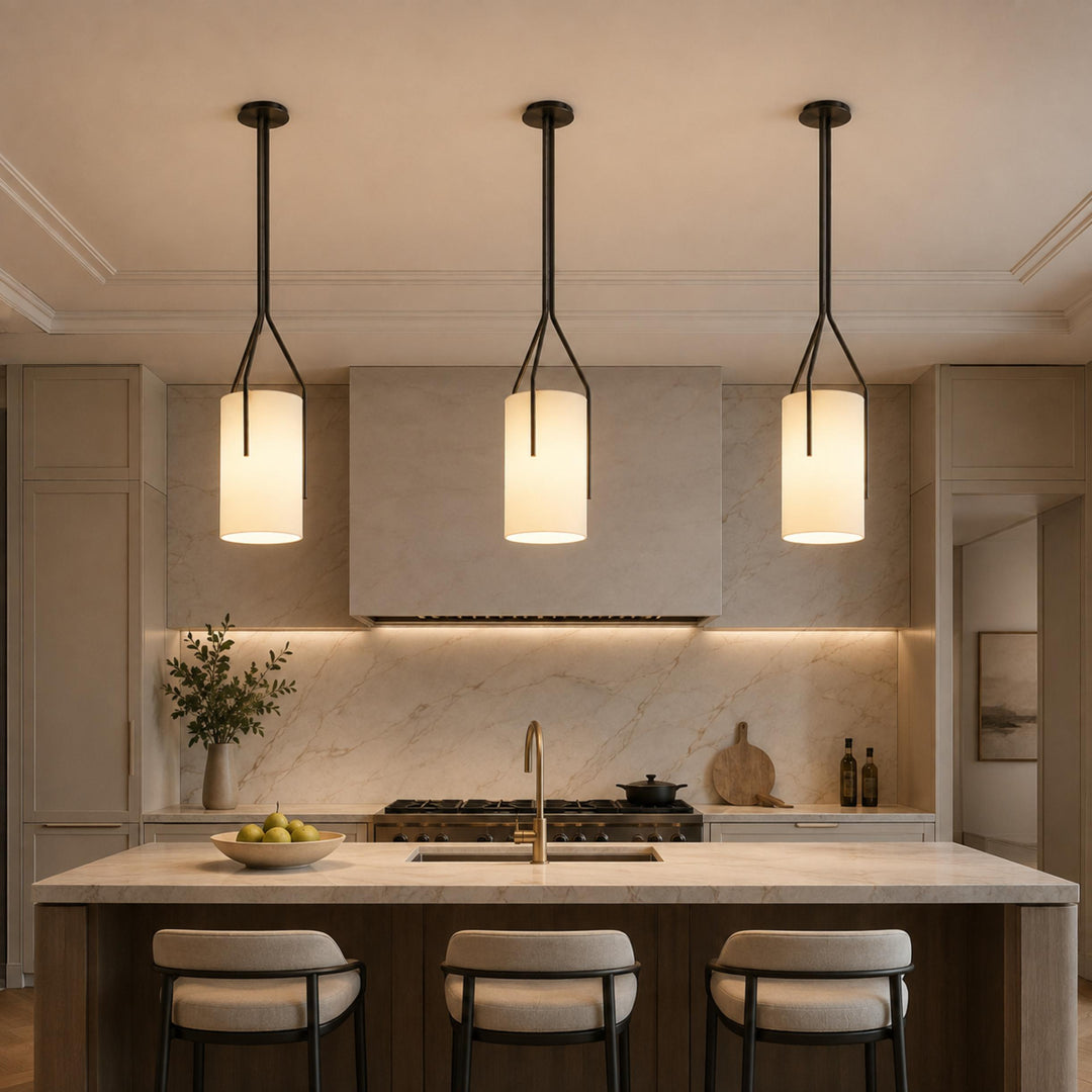 Modern Chandelier Light Adjustable Height Hanging Light Fixtures Gold Metal LED Compatible