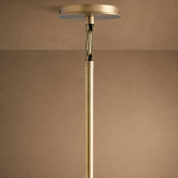 Brass & Black Outdoor Lantern Pendant Light – 18″ or 28″