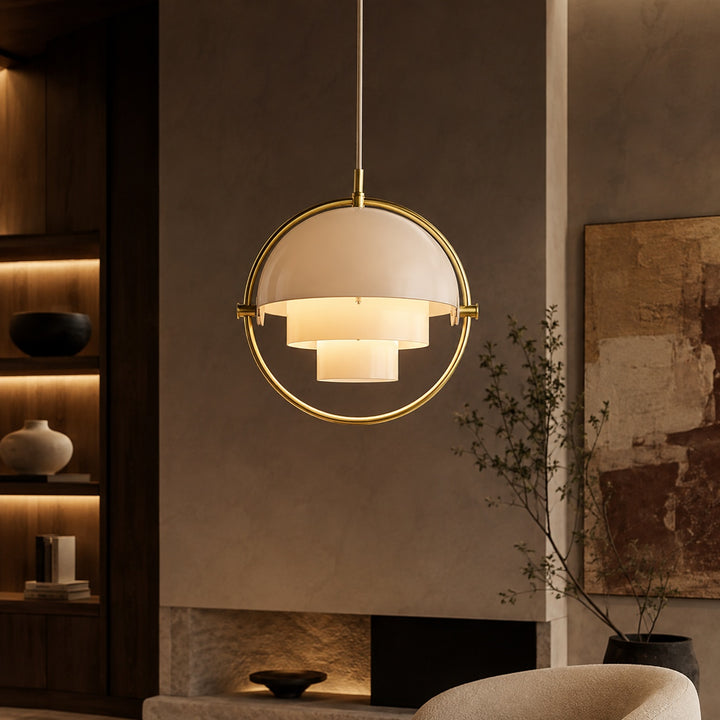 Modern Adjustable Black Pendant Light with Metal Shade for Kitchen Pendant Lighting
