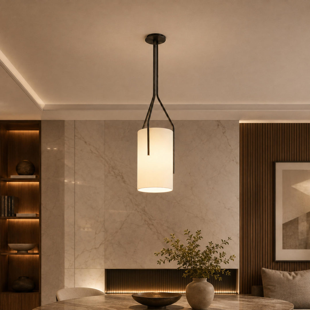 Modern Chandelier Light Adjustable Height Hanging Light Fixtures Gold Metal LED Compatible