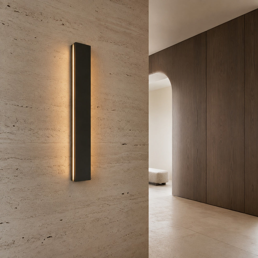 Minimalist Outdoor Wall Light Wall Mounted Aluminum LED Adjustable Color Temperature Weather-Resistant