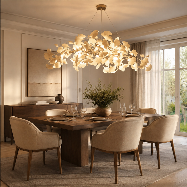Modern Chandelier Light Hanging Fixture with Adjustable Metal Frame and Glass Shades 3 Lights
