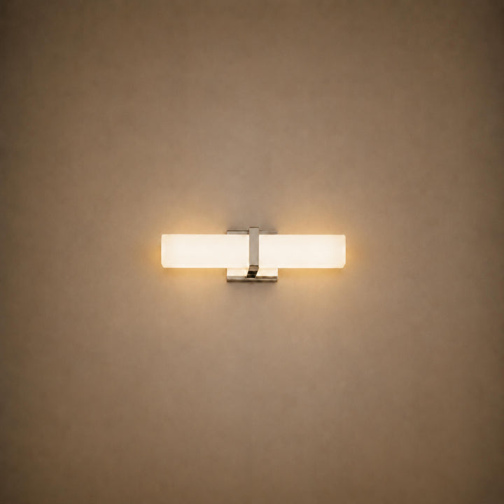 Modern Wall Light Adjustable Stainless Steel Glass Diffuser Indoor LED Sconce Fixture