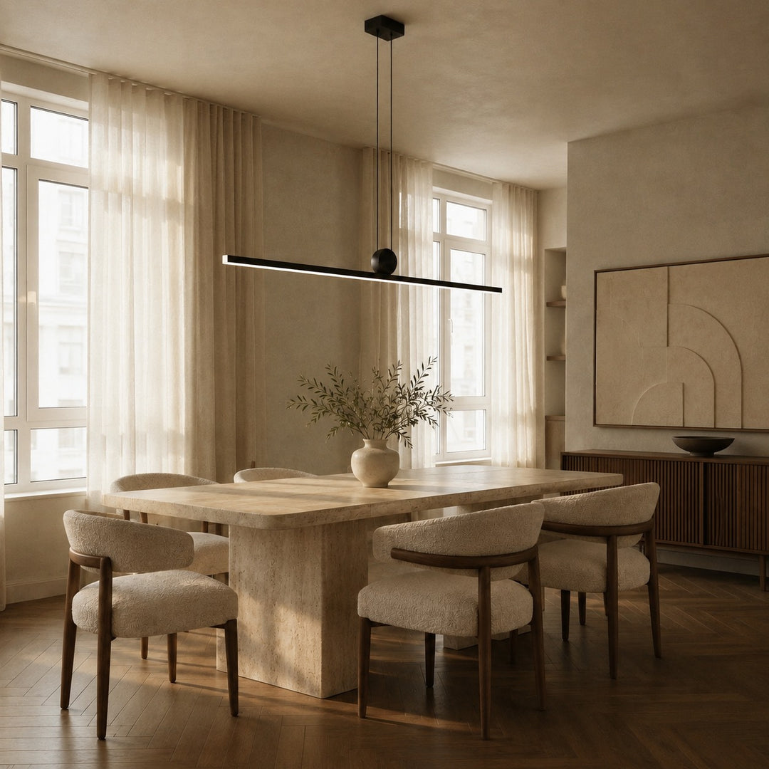 Modern Pendant Light Adjustable Hanging Aluminum and Acrylic with Energy-Saving LED Technology