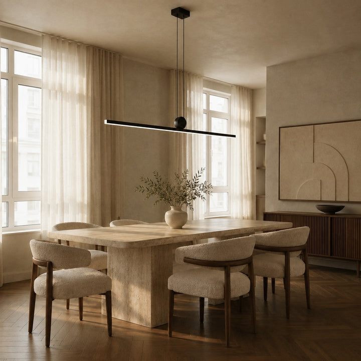 Modern Pendant Light Adjustable Hanging Aluminum and Acrylic with Energy-Saving LED Technology