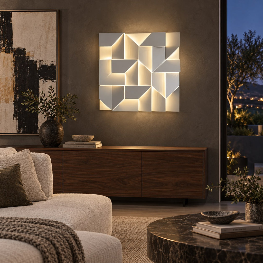Modern Wall Sconce LED Light Fixture Adjustable Metal Wall Mounted for Indoor Use