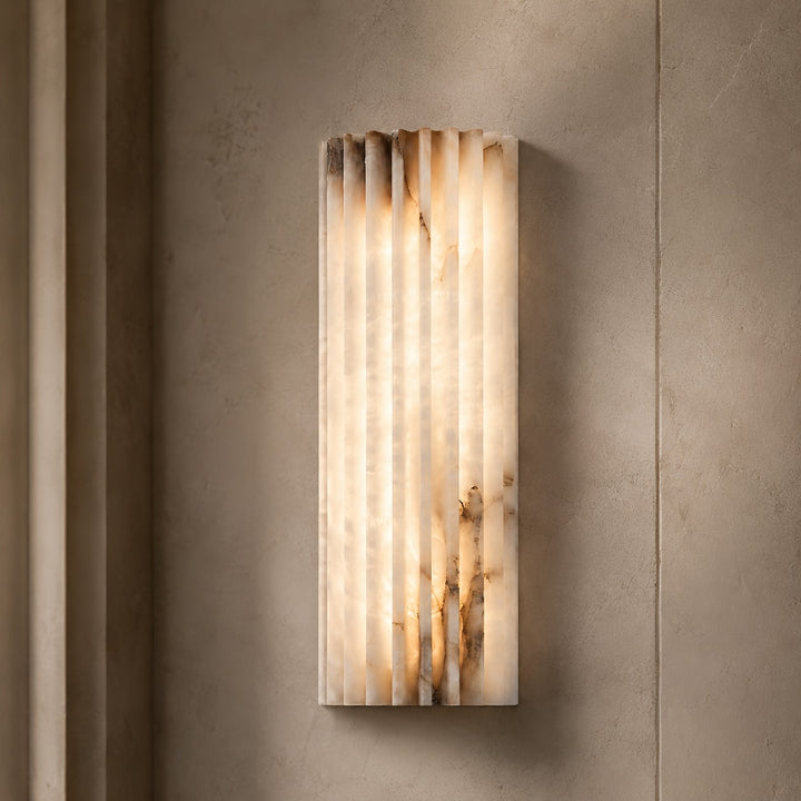 Modern Wall Light Alabaster Wall Mounted Sconce LED Indoor Fixture Hardwired