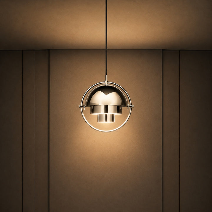 Modern Adjustable Black Pendant Light with Metal Shade for Kitchen Pendant Lighting