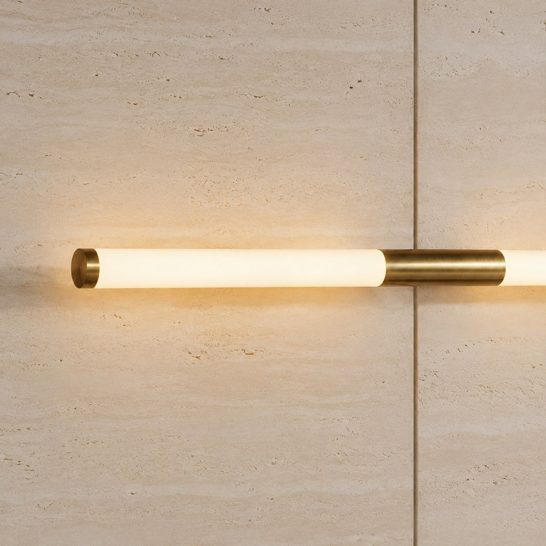 Modern Bathroom Wall Light Linear Fixture Iron PC Adjustable Illumination for Enhanced Visibility