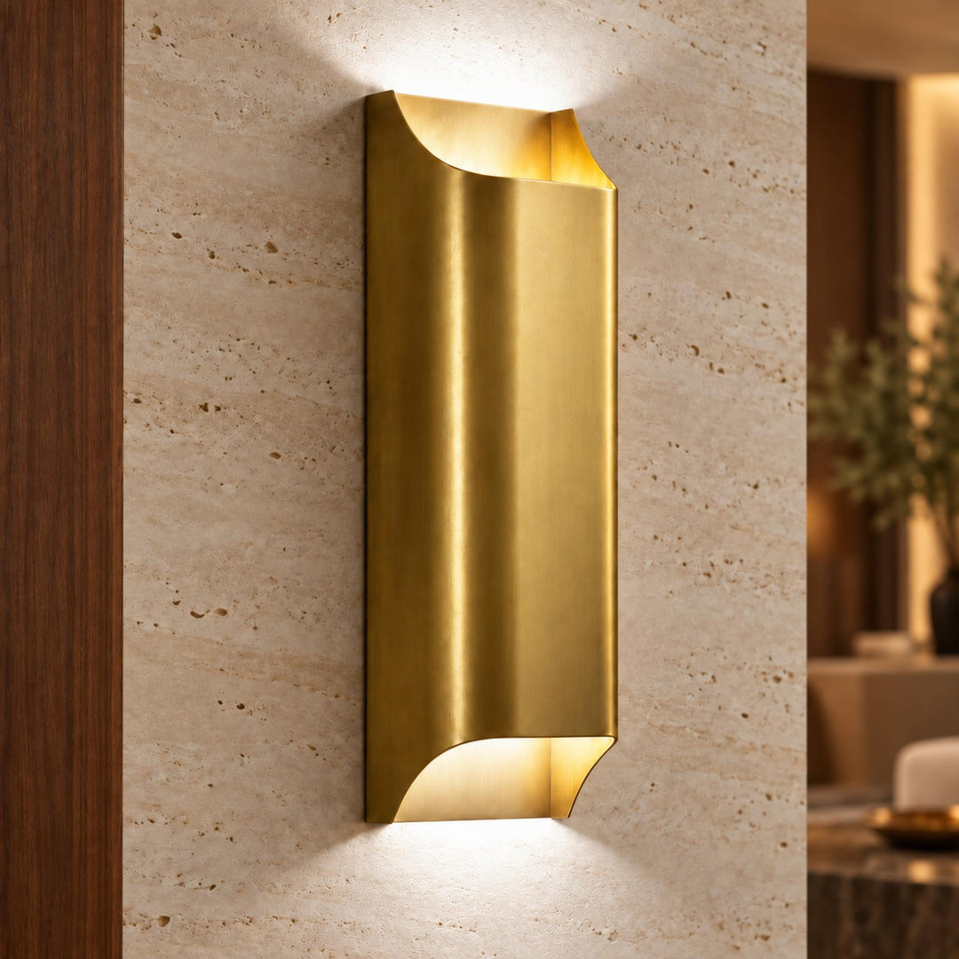 Modern Brass Up & Down Wall Light Sconce – Dual G9 Indoor Wall Fixture