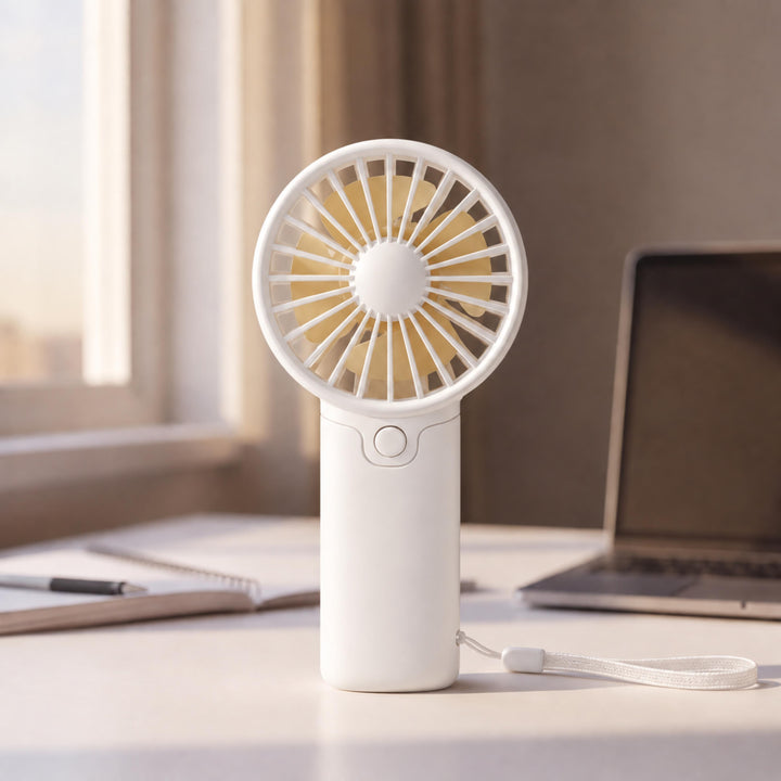 Portable Handheld Fan Lightweight Battery Operated Mini Fan with Compact Design for On-the-Go Cooling