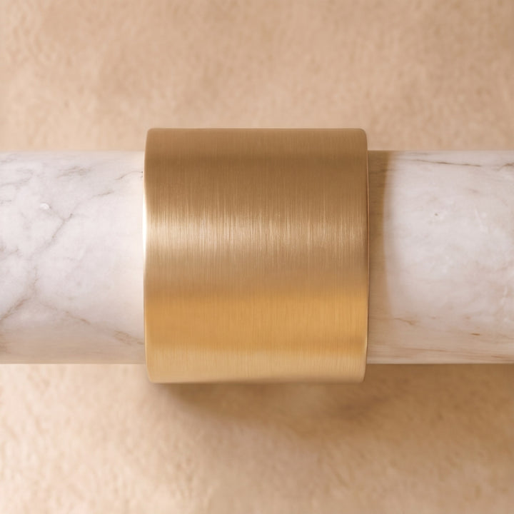 Modern Marble Cabinet Knobs and Drawer Pulls Set Brass Ergonomic Design for Kitchen Cabinets