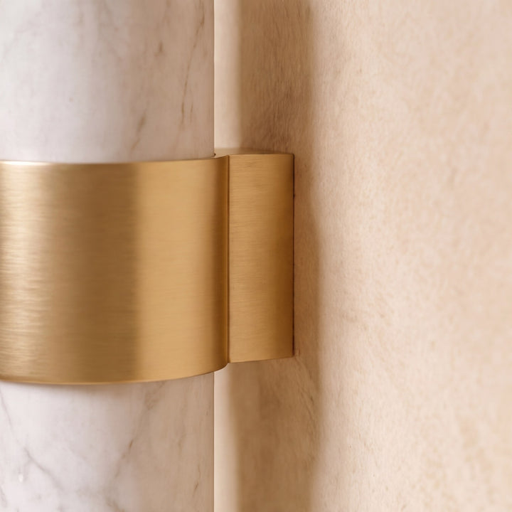 Modern Marble Cabinet Knobs and Drawer Pulls Set Brass Ergonomic Design for Kitchen Cabinets