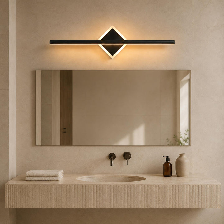 Modern Wall Sconce Lighting Wall Lamp Geometric Aluminum Frame Acrylic Base Dimmable Focused Illumination