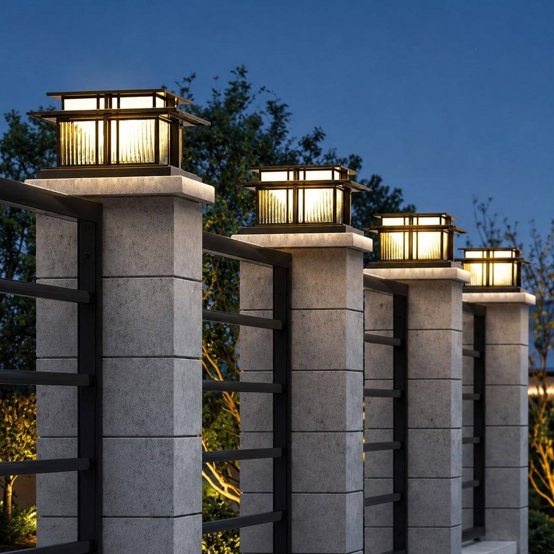 Modern Outdoor Wall Light Waterproof Metal Acrylic Adjustable LED for Gardens and Pathways