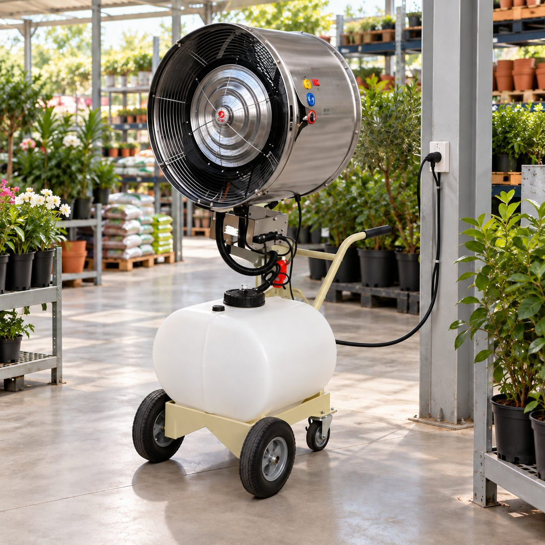 Industrial Mobile Humidifier High Power Cooling Dust Removal System Durable Construction