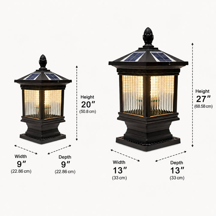 Modern Solar Garden Light Wall Mounted Die-Cast Aluminum Adjustable Dimmable LED Waterproof