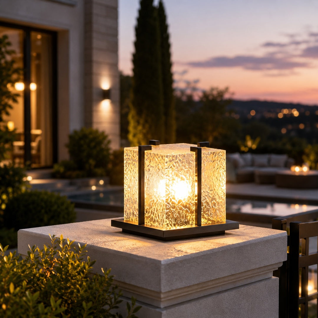 Modern Outdoor Wall Light Stainless Steel Structure 12W LED IP55 Waterproof Garden Illumination