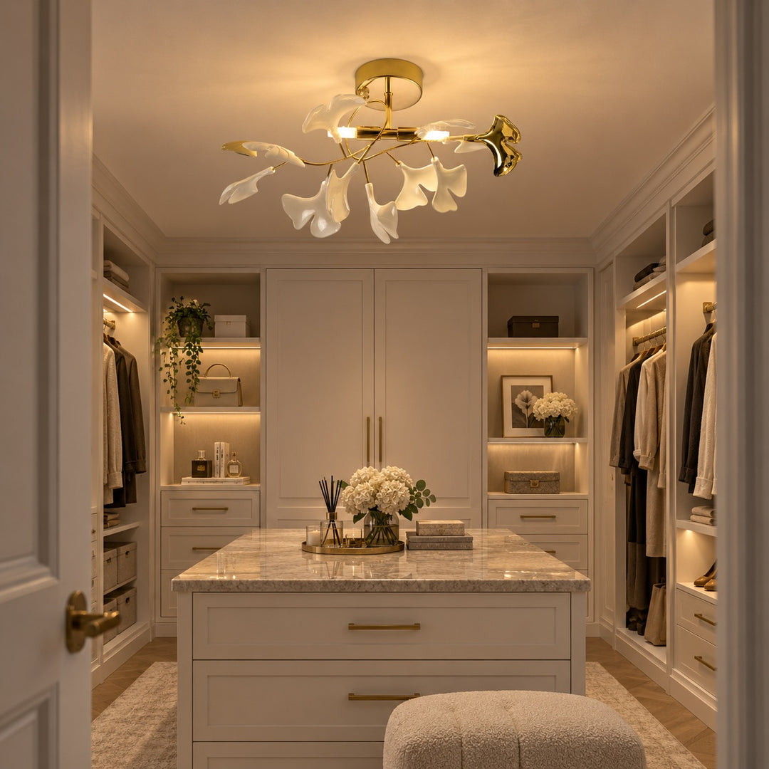 Modern Flush Mount Ceiling Light Metal Fixture with Dimmable LED 12 Inch 15W Warm White