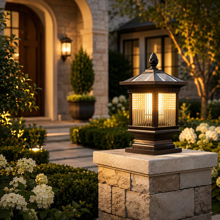 Modern Solar Garden Light Wall Mounted Die-Cast Aluminum Adjustable Dimmable LED Waterproof