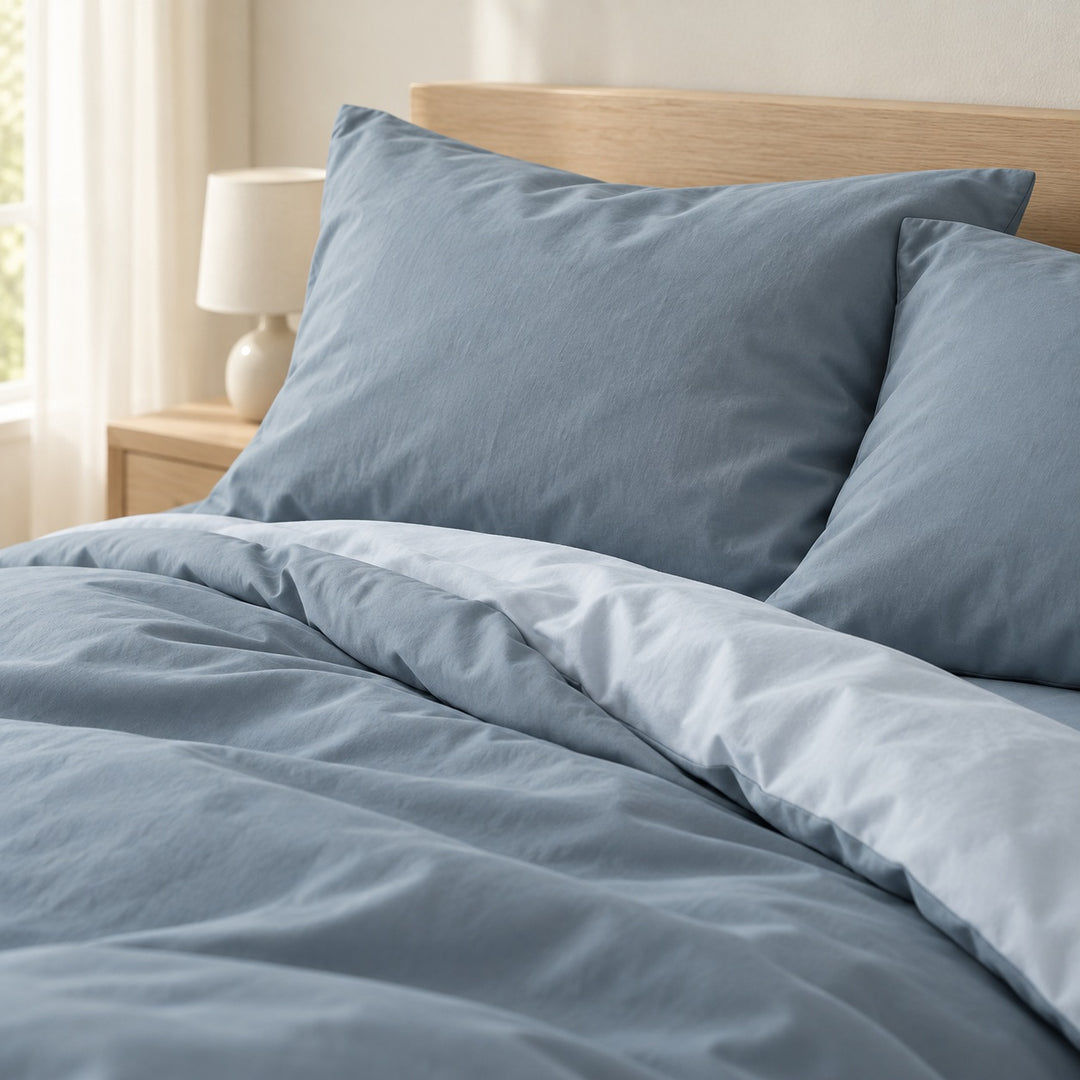 Pastel Double-Sided Bedding Set Minimalist Comforter Cover Twin Full Queen King Size
