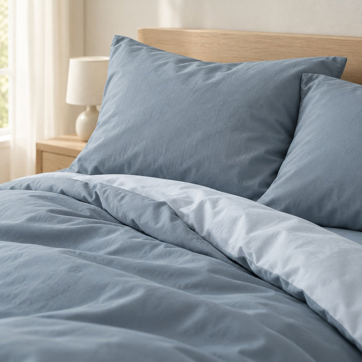 Pastel Double-Sided Bedding Set Minimalist Comforter Cover Twin Full Queen King Size