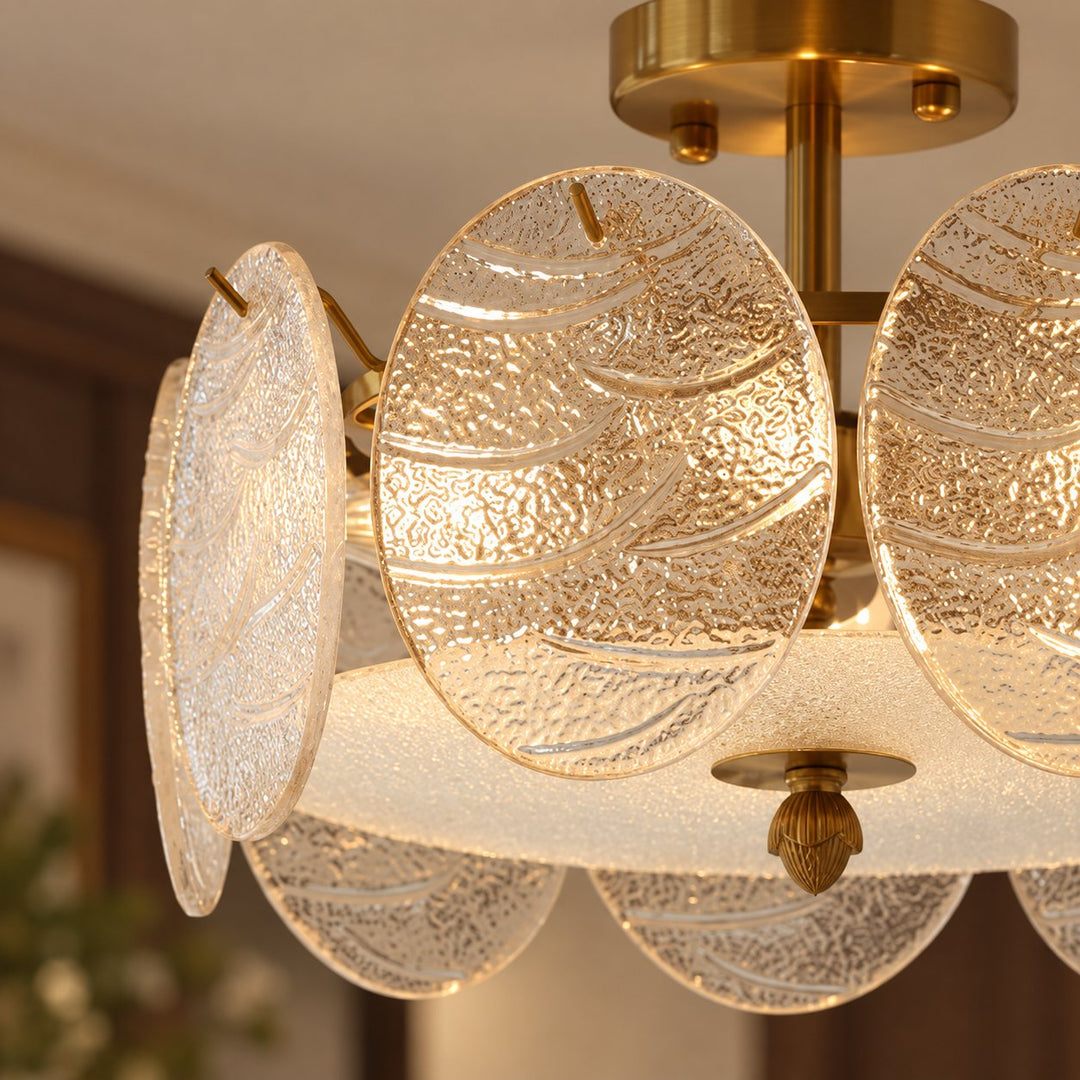 Modern Flush Mount Ceiling Light Fixture Metal LED Light for Home Office Space
