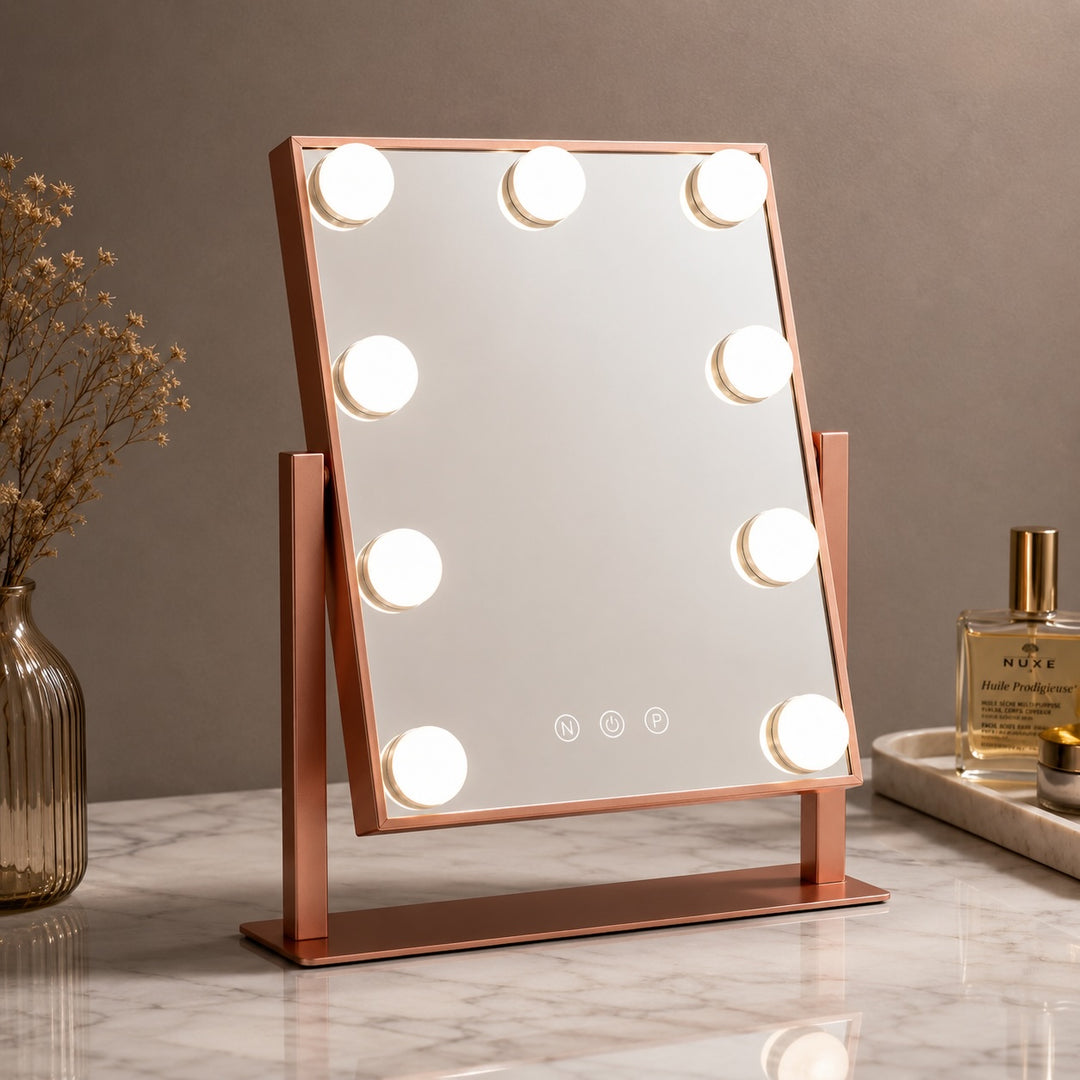Hollywood Vanity Mirror with Lights Dimmable LED Bulbs 360° Rotating Touch Sensor