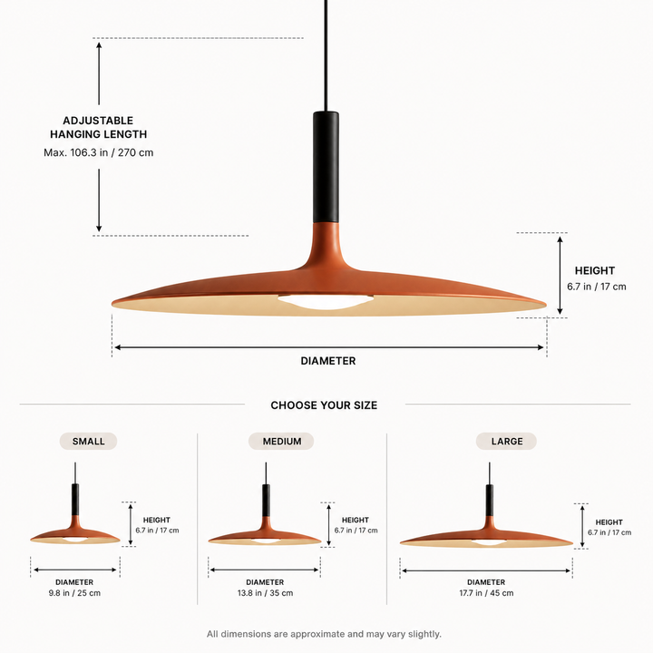 Modern Pendant Light Hanging Fixture in Concrete with Dimmable LED for Kitchen Island Lighting