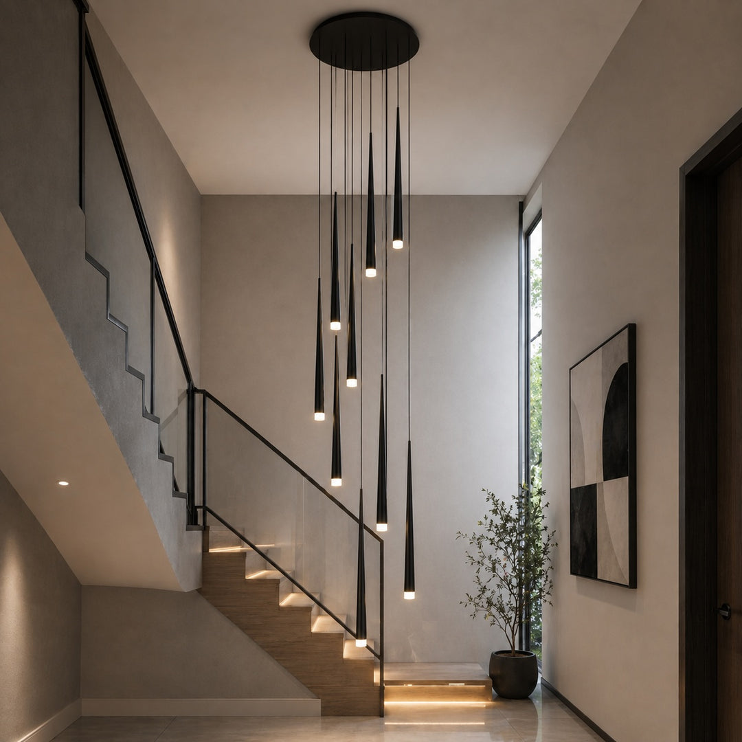 Modern Nordic Ceiling Light Adjustable Flush Mount Iron Acrylic Dimmable LED 6-68 Heads
