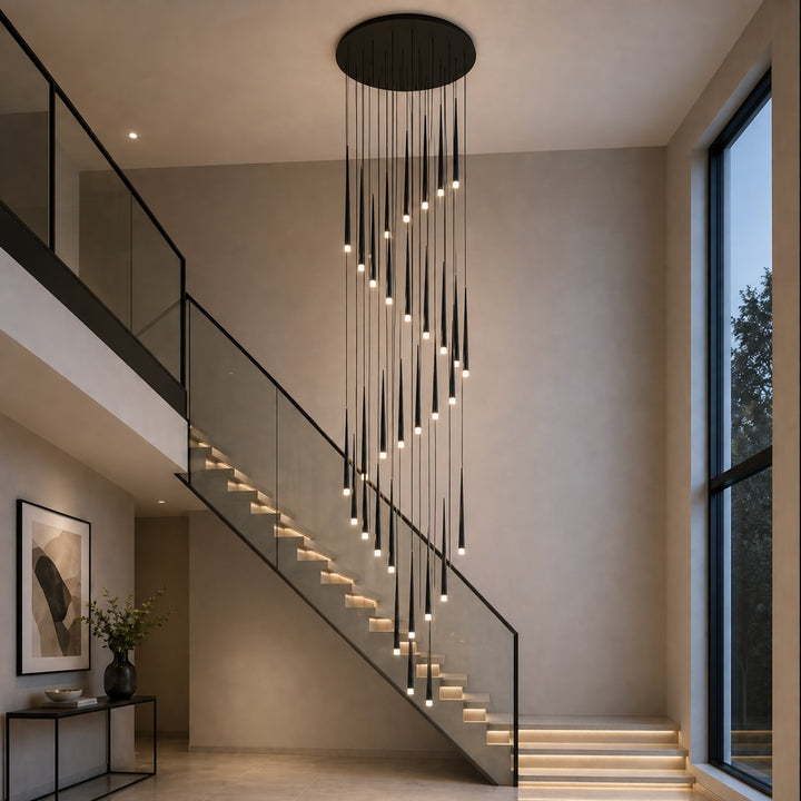 Modern Nordic Ceiling Light Adjustable Flush Mount Iron Acrylic Dimmable LED 6-68 Heads